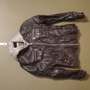 Faux leather jacket